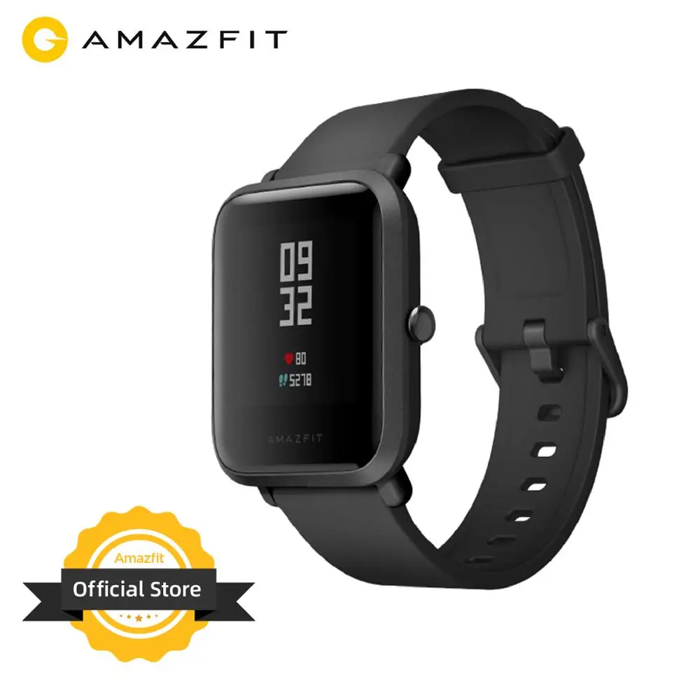 Amazfit Bip Smart Watch Bluetooth GPS Sport Heart Rate Monitor IP68 Waterproof Call Reminder Amazfit APP Notification Vibration|Smart Watches| - AliExpress