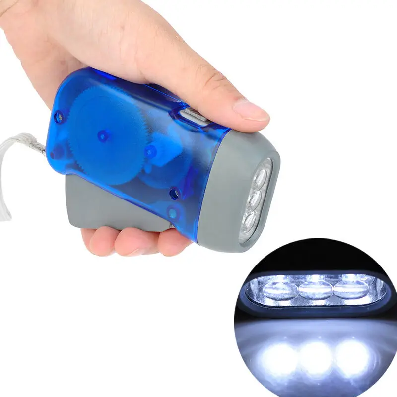 

Mini Emergency handy Hand Pressing Crank dynamo Flashlight Rechargeable for Camping Charging Powerful LED Light Lamp Torch