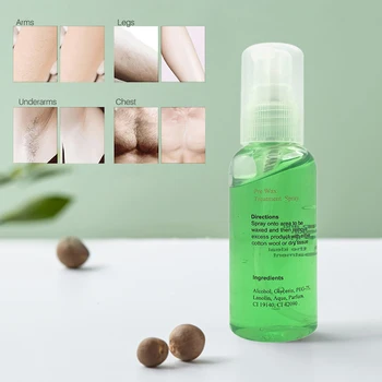

50ML Hair Removal Cleaner Natural Harmless Alcohol Free Gel Type Detergent Quick And Painless Permanent Hair Removal Spray