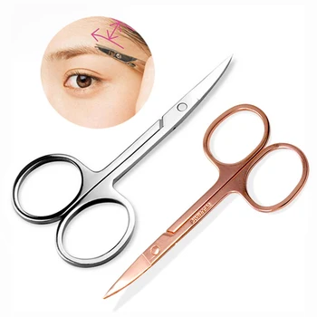 

Stainless Steel Eyebrow Scissors Cutter Eyelashes Eyebrow Trimmer Makeup Scissor Manicure Nail Tools Hair Removal Tools
