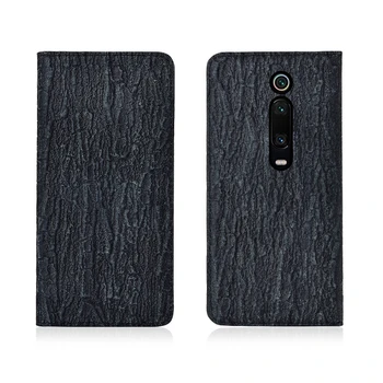 

Luxury Bark Pattern Genuine Leather Magnetic Flip Phone Case For Xiaomi Redmi K20 Pro/Redmi K20/Xiaomi Mi9T Phone Cover Coque