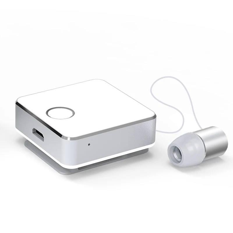 Mini Bluetooth 5 0 Headphone Clip on Cable Retractable Earphone Wireless Music Headsets Vibration Alert Hands free w Mic