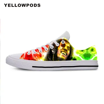 

Men Casual Shoes Bob Marley Hot Fashion For Men/women High Quality Harajuku 3D Printing Bob Marley Off White Shoes Man