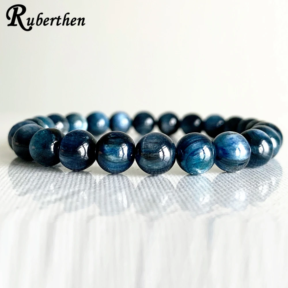 Браслет Ruberthen A Grade Kyanite мужской браслет с натуральным камнем Энергетический