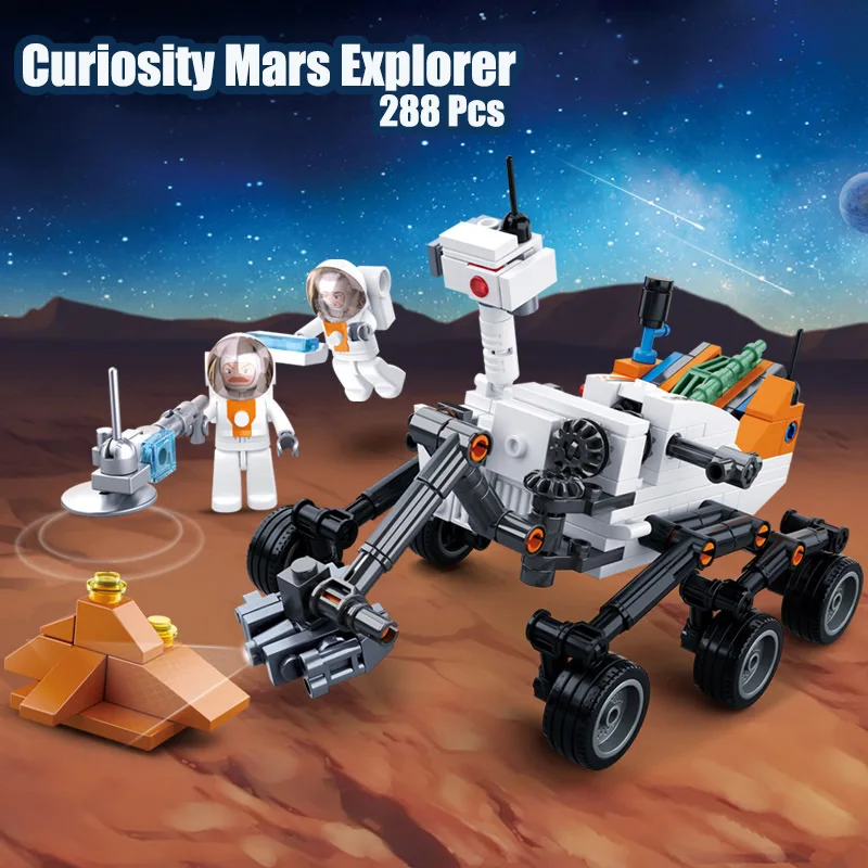 

Sluban Technic Curiosity Mars Explorer Building Blocks 288Pcs DIY Educational Toys For Children Constructor With Action Figure