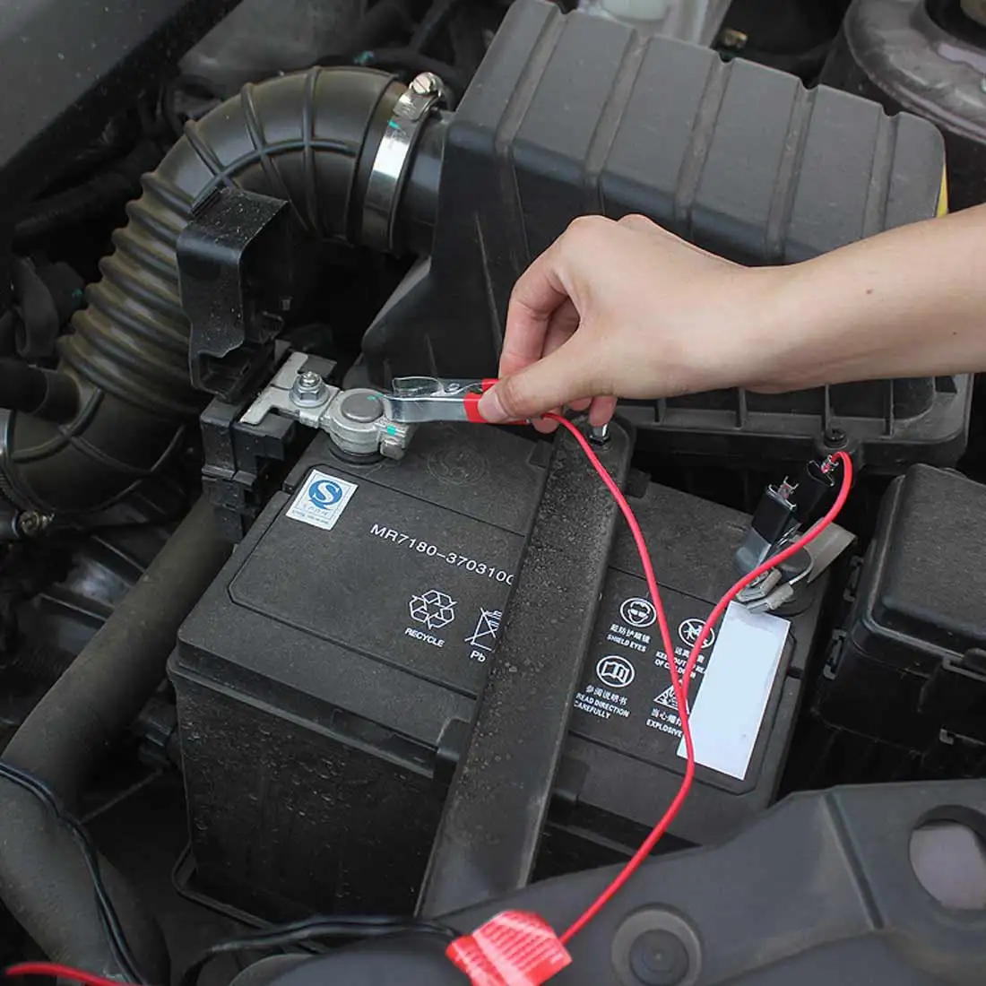 12V Clip-on Cigarette Lighter Power Socket Battery Terminal Adapter Car Plug Car Accessories