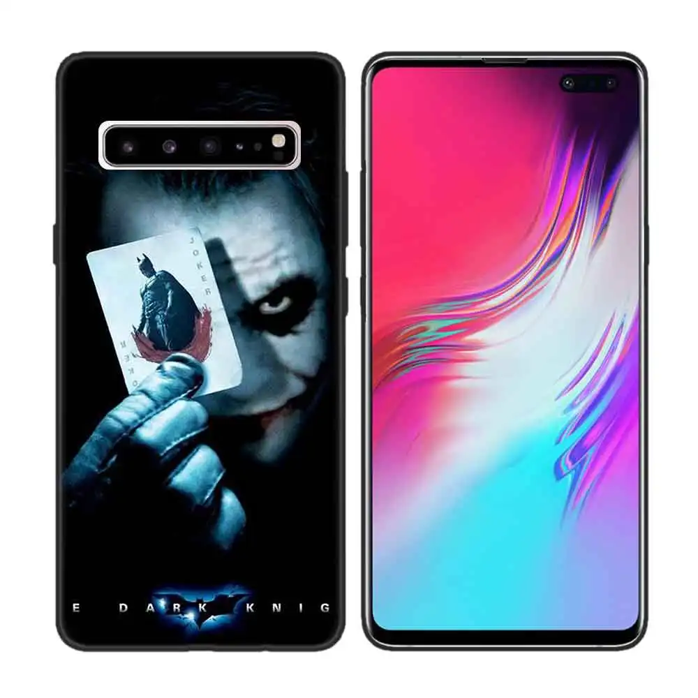 Черный мягкий силиконовый чехол для samsung Galaxy S7 S8 S9 S10 5G S10E J4 J6 J8 M20 Note 8 9 10+ Edge Plus Batman Joker Dar