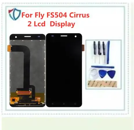 ЖК-экран для Fly FS504 Cirrus 2 дисплей с кодирующий преобразователь сенсорного экрана в