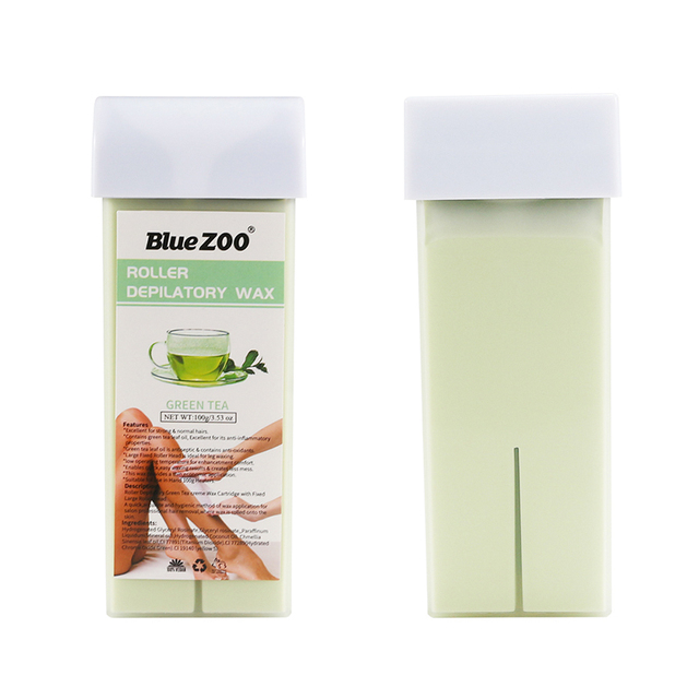 Natural Depilatory Beeswax Strips Hot Wax Machine Dedicated Beeswax Green Tea Aloe Extract Gently Hair Removal Wax TSLM2