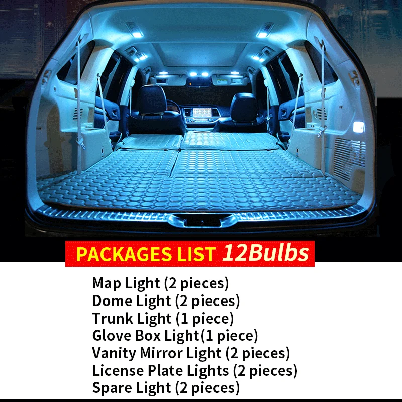 12X белые светодиодные с Canbus Автомобильный интерьер комплект ламп для- Kia Optima led интерьер КУПОЛ багажника огни