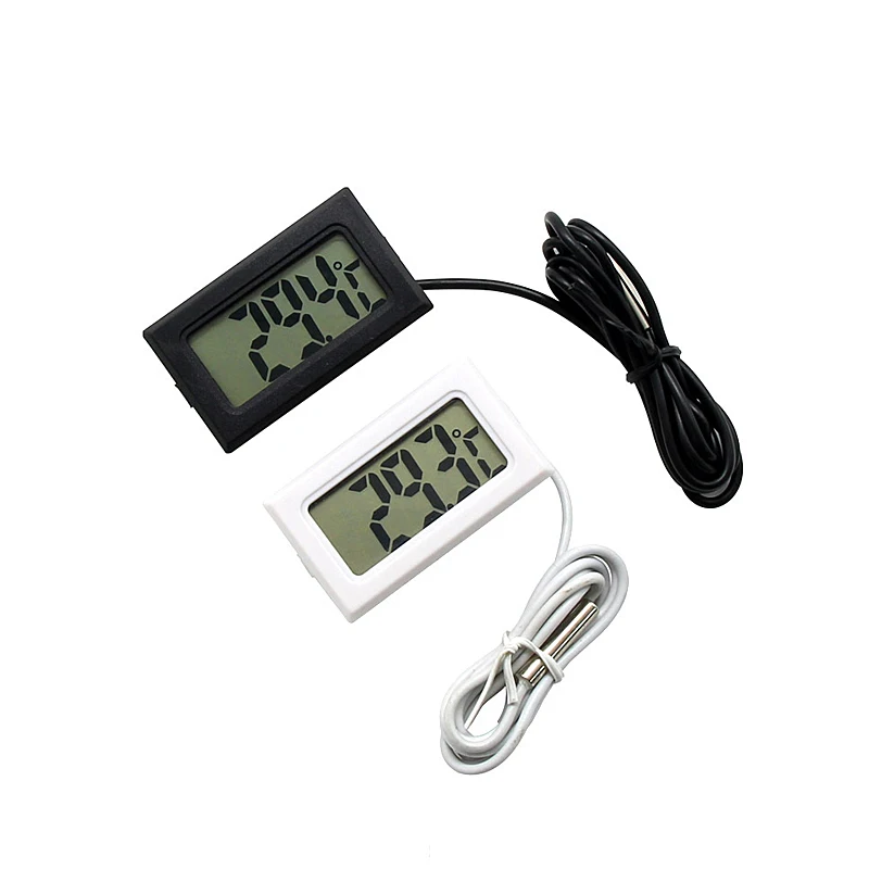 

1/2m Mini Digital LCD Indoor Convenient Temperature Sensor Humidity Meter Thermometer Hygrometer Gauge