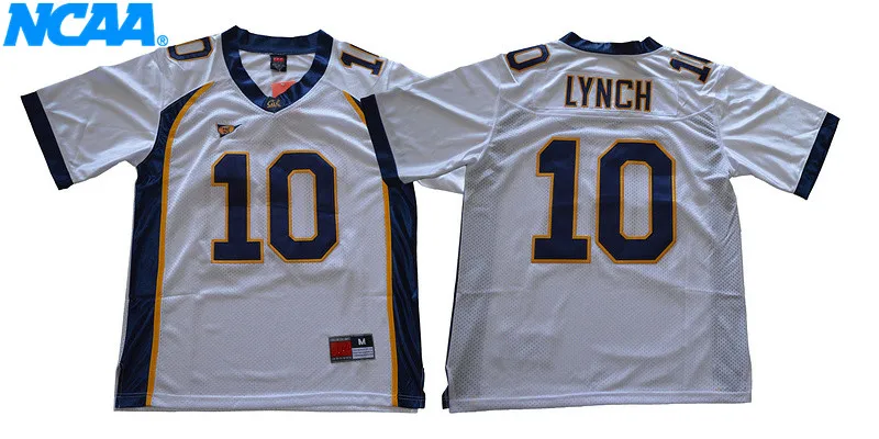 Новое поступление высокое качество NCAA Калифорния Golden Bears#17 Roogers#8 Lynch#10 футболка колледжа Limited Джерси S-XXXL