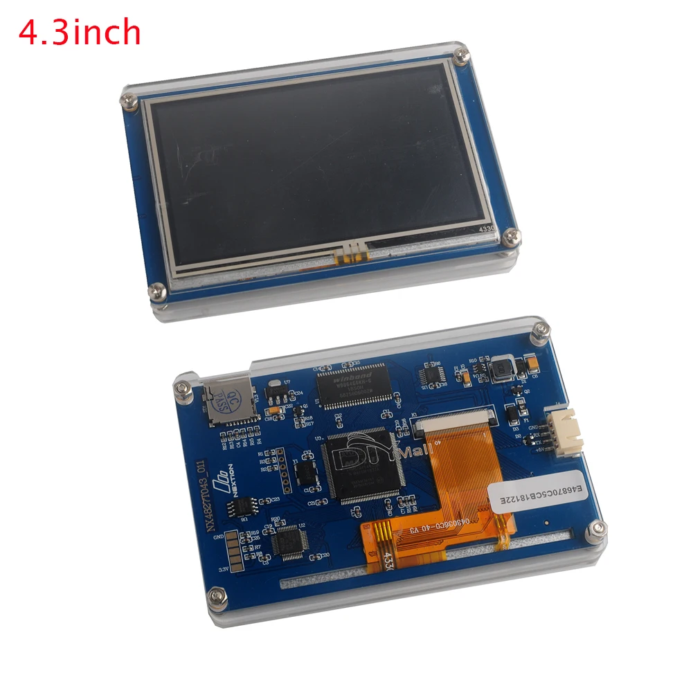 4.3inch Nextion Basic 2," 2,8" 3," 3,5" 4," 5,0" 7," резистивный сенсорный экран HMI умный дисплей модуль с акриловым прозрачным чехол - Комплект: 4.3inch