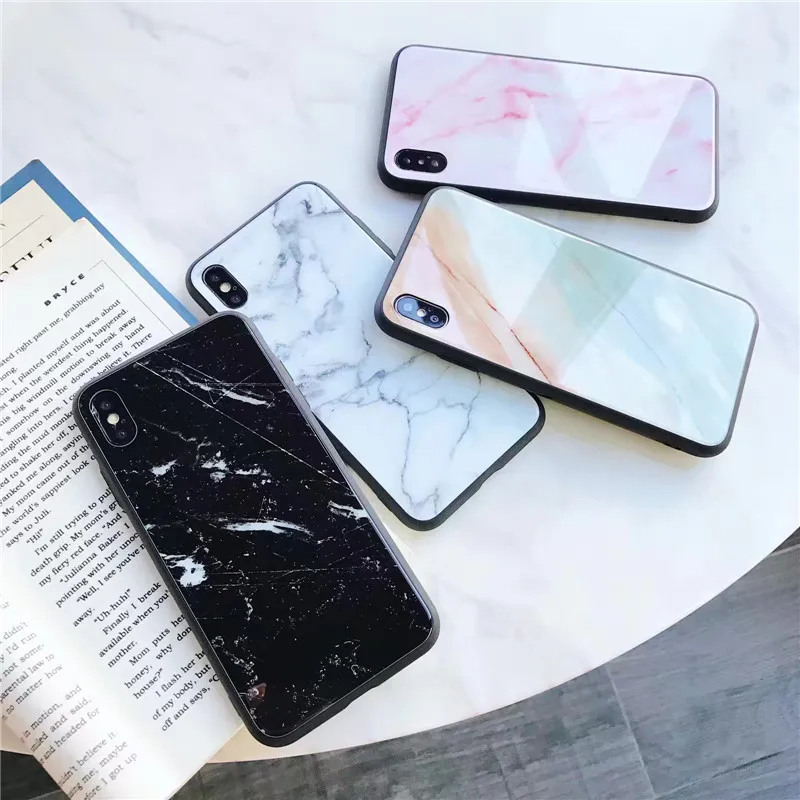 

Tempered Glass Phone Case For iPhone 11 Pro Max 11 Pro 11 Cases Slim Fit For iPhone 6 6s Plus 7 8 Plus X XS XS MAX Hard Cover