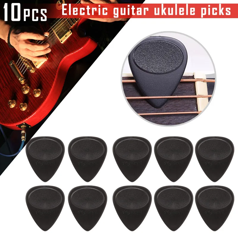

10 Pcs Guitar Pick Non-slip Black Picks 0.7mm Thickness Accessories Durable for Electric Guitar Bass Electric Guitarra Ukulele