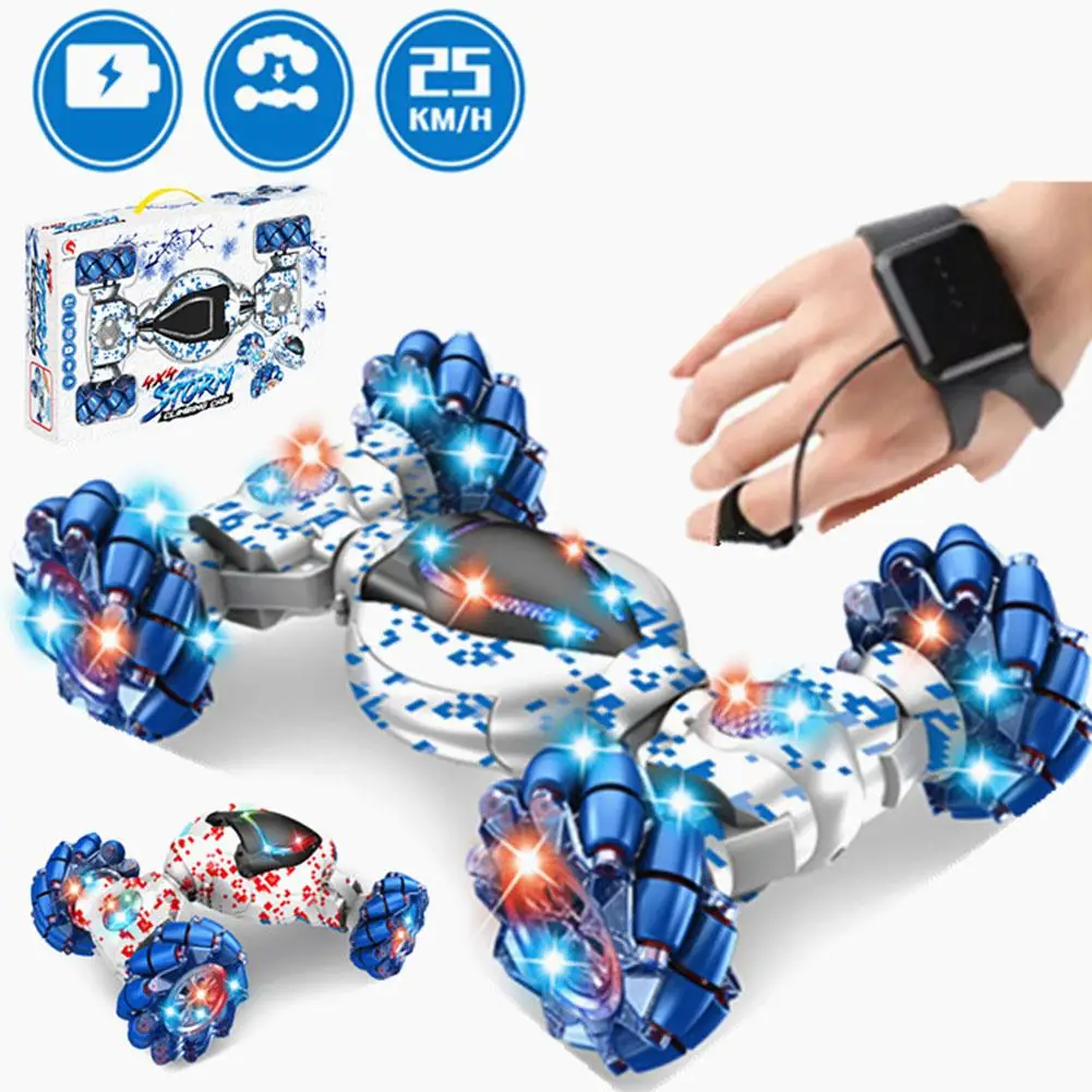 

HobbyLane Gesture Induction Double-sided Twisting Car Four-wheel Drive Remote Control Car