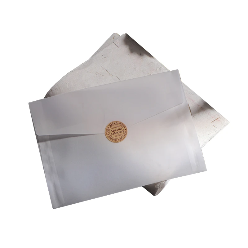 20PCS/Lot Semi-transparent Sulfuric Acid Paper Envelopes For DIY Postcard Card Storage Wedding Invitation Gift Packing
