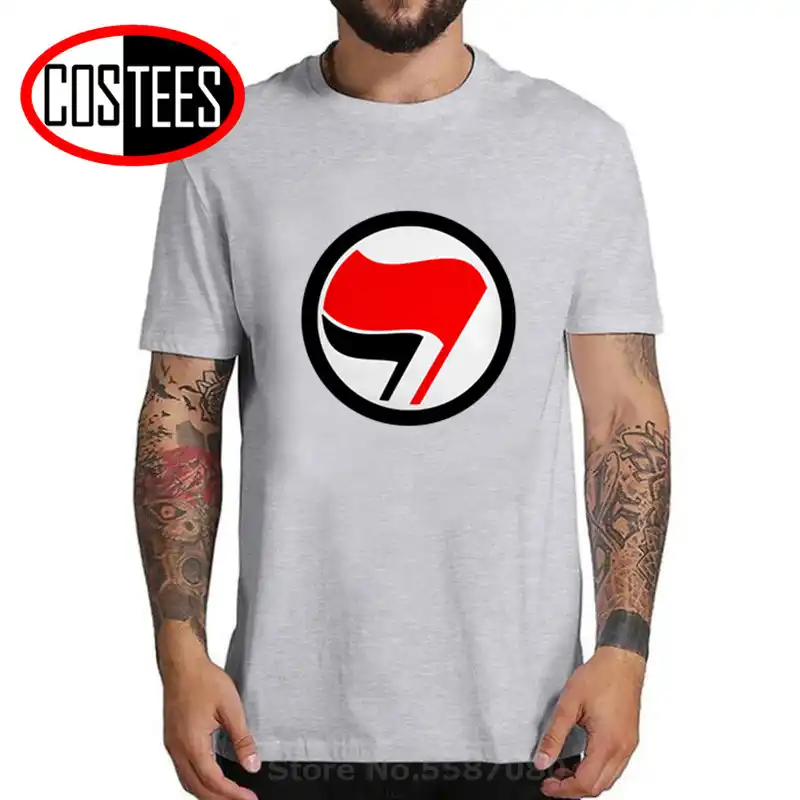 Antifa Antifascist Anarchy Anarchist T Shirts Peace Flag 3d Symbol Short Sleeves T Shirt Fashion Print Tops Tees Men S T Shirt T Shirts Aliexpress