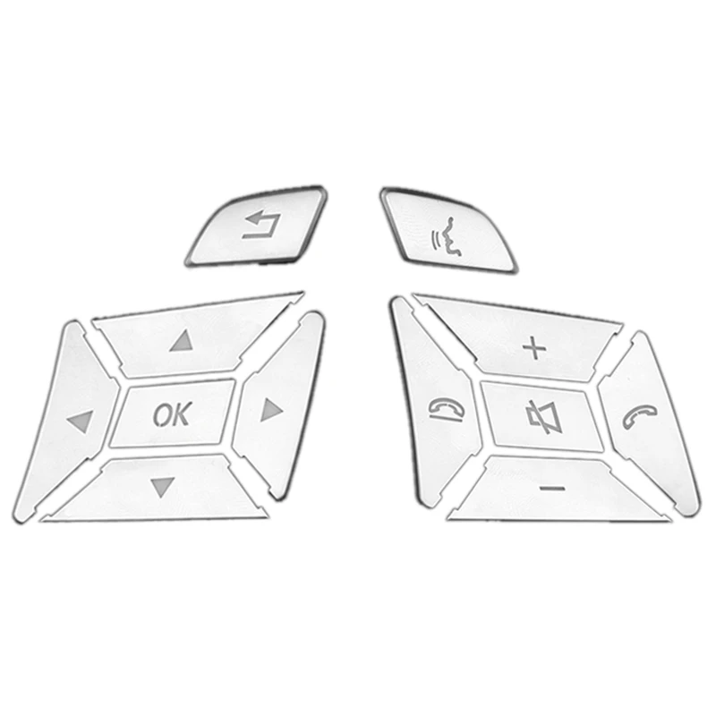 

Steering Wheel Button Switch Trim Cover Sticker For Mercedes Benz A B C E Ml Gl Cla Gla Glk Sl Slk Class W176 W246 W212 W204