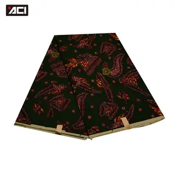 

ACI Hot Sale Veritable Wax African Fabric 6 Yards Newest 2020 African Wax Ankara Fabric Tissu Africain Guaranteed Real Dutch Wax