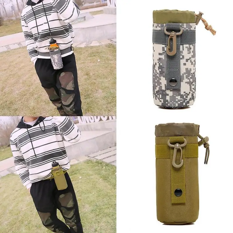 Открытый военный тактический Molle бутылка для воды кемпинг бутылка для воды наборы сумка Открытый чайник Спорт выживания путешествия держатель с к M5U9