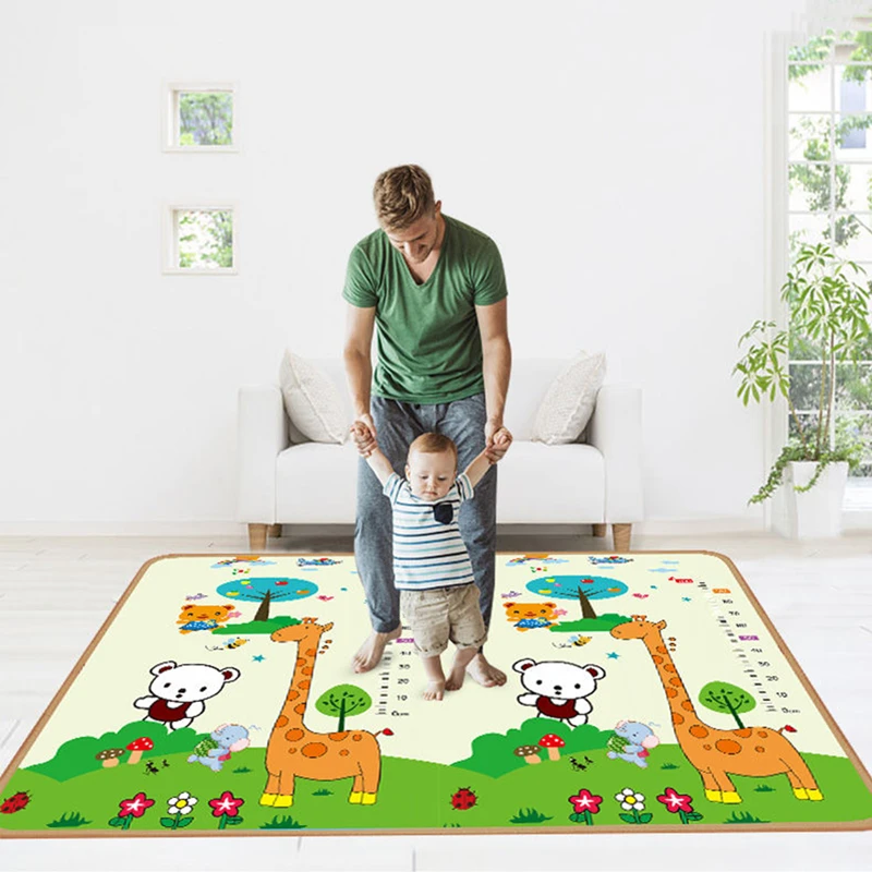 

Foldable Baby Play Mat Kid Rug Puzzle Carpet Infant Foldable Playmat Early Education Crawling Game Pad Toy 200cm*180cm*0.5