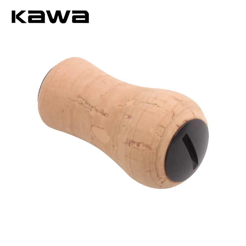 Kawa1pc Soft Wooden Fishing Reel Handle Knobs Length 41mm Fishing Reel DIY Weight 6.8g/pc Include 2pcs Bearings And 4pcs Washers