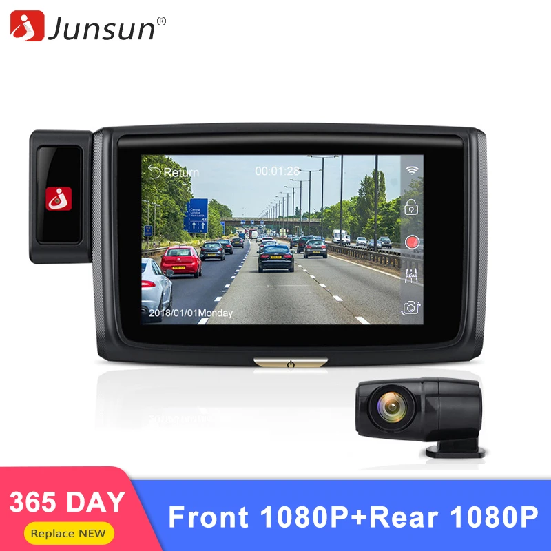 Junsun фронтальная 1080 P+ Rear1080P 60fps Автомобильная dvr камера ADAS Wi-Fi HD камера ночного видения рекордео для видеорегистратора - Название цвета: S660