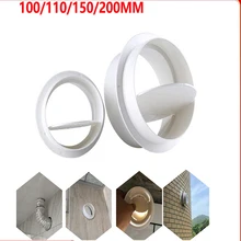 

100mm 150mm Draft Blocker Damper Ventilation Check Valve Draught Back Shutter for Inline Ducting Kitchen Home Ventilation Grill