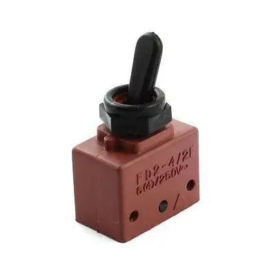 

FD2-4/2F AC 250V 6A DPST NO ON/OFF Electric Power Tool Toggle Switch