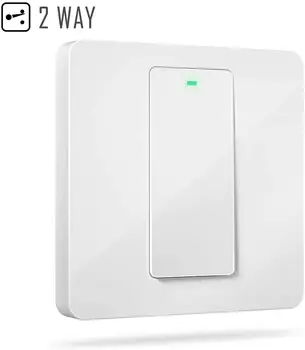 

Meross Smart 1 Gang 2 Way Light Switch Compatible with Alexa and Google Home & SmartThings, Easy in-Wall Installation