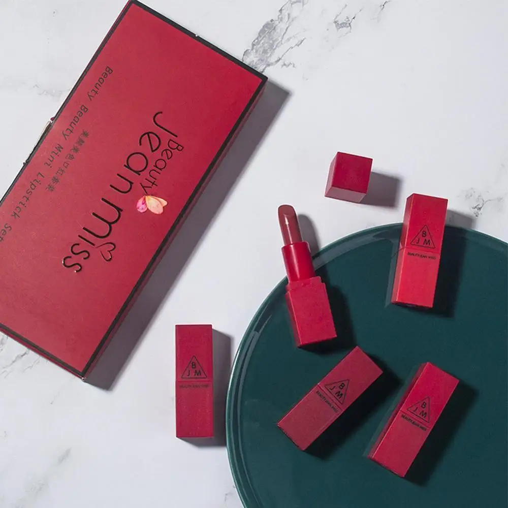 5 Pcs Vitamin Lipstick Set Matte Velvet Waterproof Long-Lasting Moisturizing Lipsticks Lip Gloss 5 Pcs Vitamin Lipstick Set Matte Velvet Waterproof Long-Lasting Moisturizing Lipsticks Lip Gloss