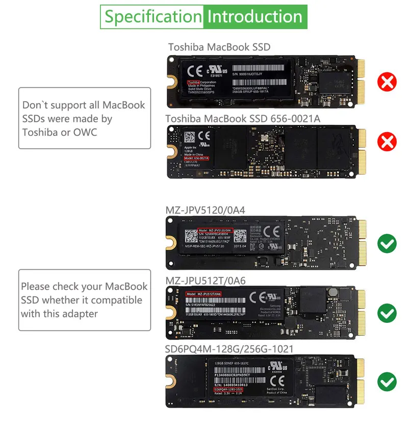 M.2 адаптер диск PCIe SSD к M.2 ключ M адаптер карты для 2013 MacBook Air Pro retina M.2 конвертер SSD к NGFF M2