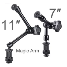 Bras magique en métal Super pince crabe, bras de maintien articulé pour Flash LCD, lampe vidéo LED SLR DSLR, accessoire d'appareil photo