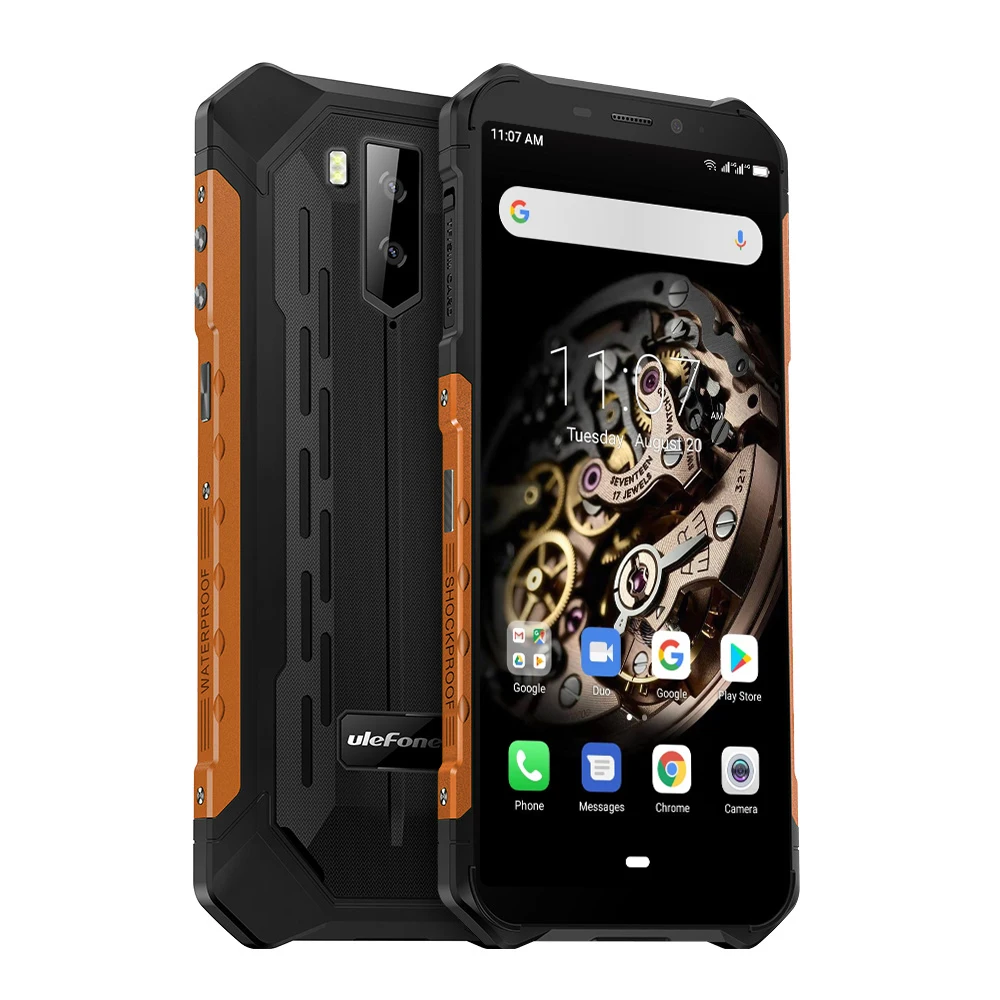 Ulefone Power X5 Android 9,0 5,5 дюймов мобильный телефон Оперативная память 3 Гб оперативной памяти, Встроенная память 32GB Bluetooth 5,0 Dual SIM Octa Core LTE 4G Смартфон NFC OTG - Цвет: Оранжевый