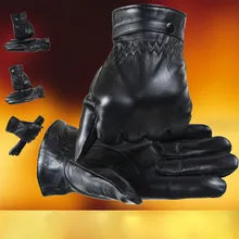 Модные новые мужские зимние теплые овечьи кожаные перчатки для езды на мотоцикле, водонепроницаемые уличные лыжные перчатки, перчатки для горного спорта# gh