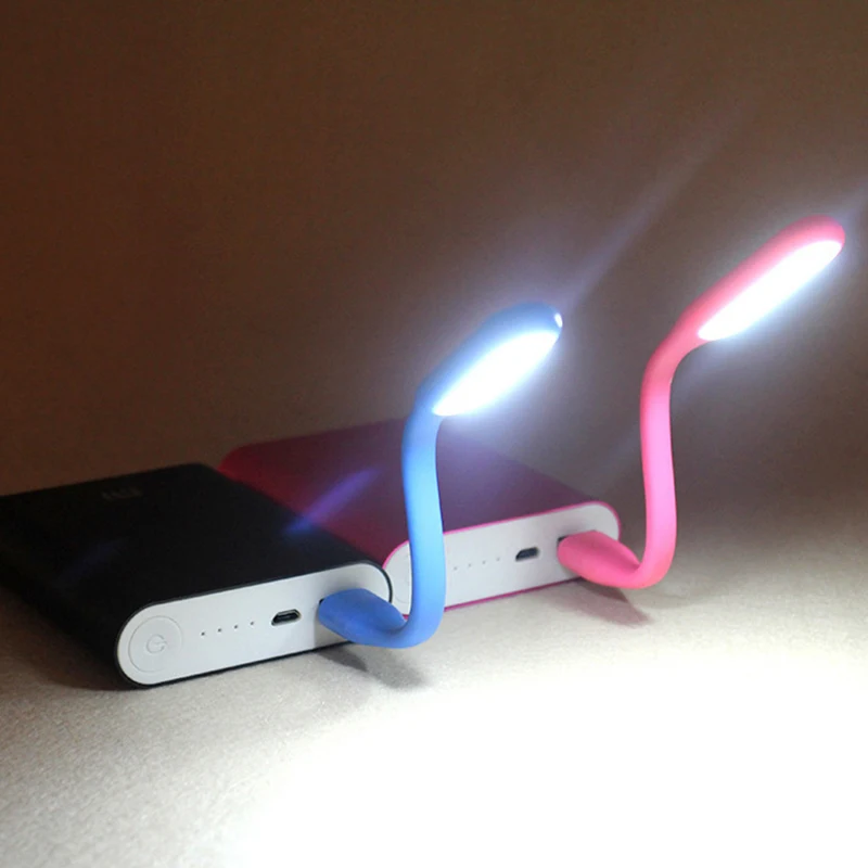 360 Degree Rotation Portable USB Mini Reading Lamp 1.2W 6 LED Night Light Book Lights Energy Saving Lamp Camping Lantern