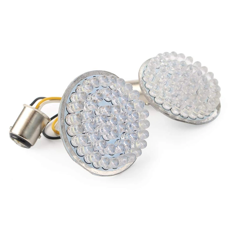2 дюйма 48-Led ксеноновые фары Drl Янтарный указатель поворота для Харли Дэвидсон модель 1157 розетки