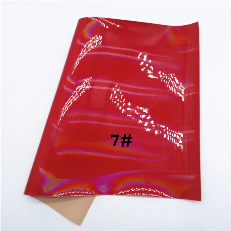 7 Glitterwishcome 21X29 см A4 размер винил для бантов Переливающаяся лакированная кожа ткань искусственная кожа листы для бантов, GM682A - Цвет: 7
