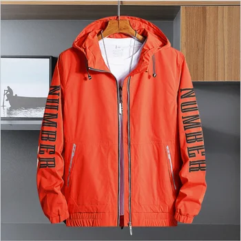 

2020 new autumn and winter jacket men's casual thick hooded large size Slim jacket youth zipper long sleeve jacket L-8XL