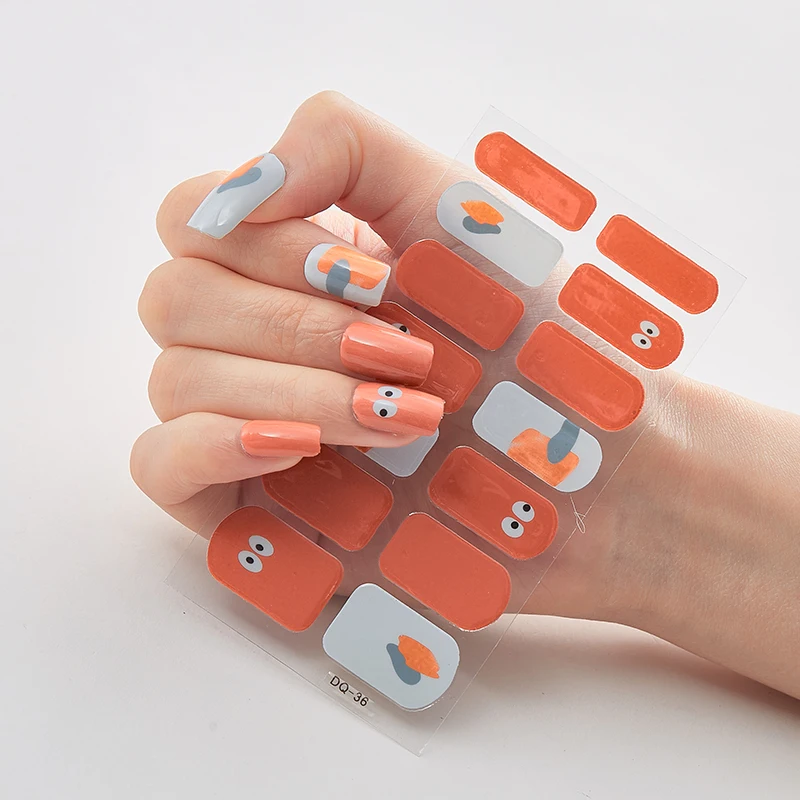 Полное покрытие наклейки для ногтей дизайнерские наклейки для ногтей модные пять видов 0f наклейки для ногтей Набор наклеек для ногтей украшения для ногтей полоски для ногтей