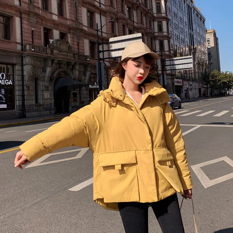 Новинка, зимняя куртка, Женская парка, пальто Feminina, короткий пуховик, плюс размер, длинный пуховик с капюшоном, хлопковое пальто, куртка для женщин
