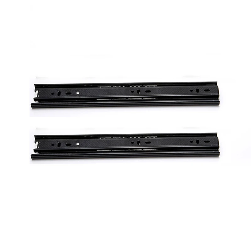 

2pcs Track Cabinet Three Track Ball Drawer Slide Rails 250/300/350mm Furniture Hardware Set Accessories