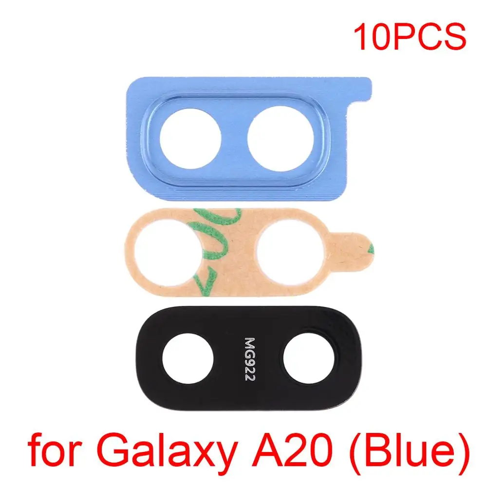 A20(Blue) 10 шт. для задней камеры Galaxy объектив для Galaxy A7() A750F/DS/A50/A20/A10/A30/A40/A20 - Цвет: A20(Blue)