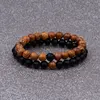 Couples Bracelets For Women Men Classic Natural Wooden&Stone Beads Lover Distance Bracelet Jewelry Friendship Anniversary Gift 1