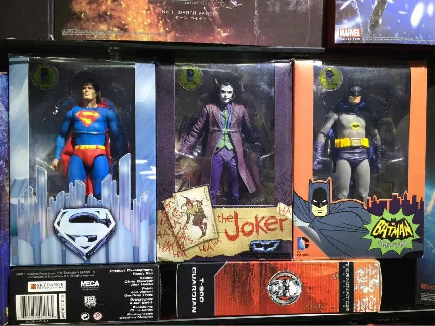 18cm 3 Styles NECA DC Comics Batman Superman The Joker PVC Action Figure Toy