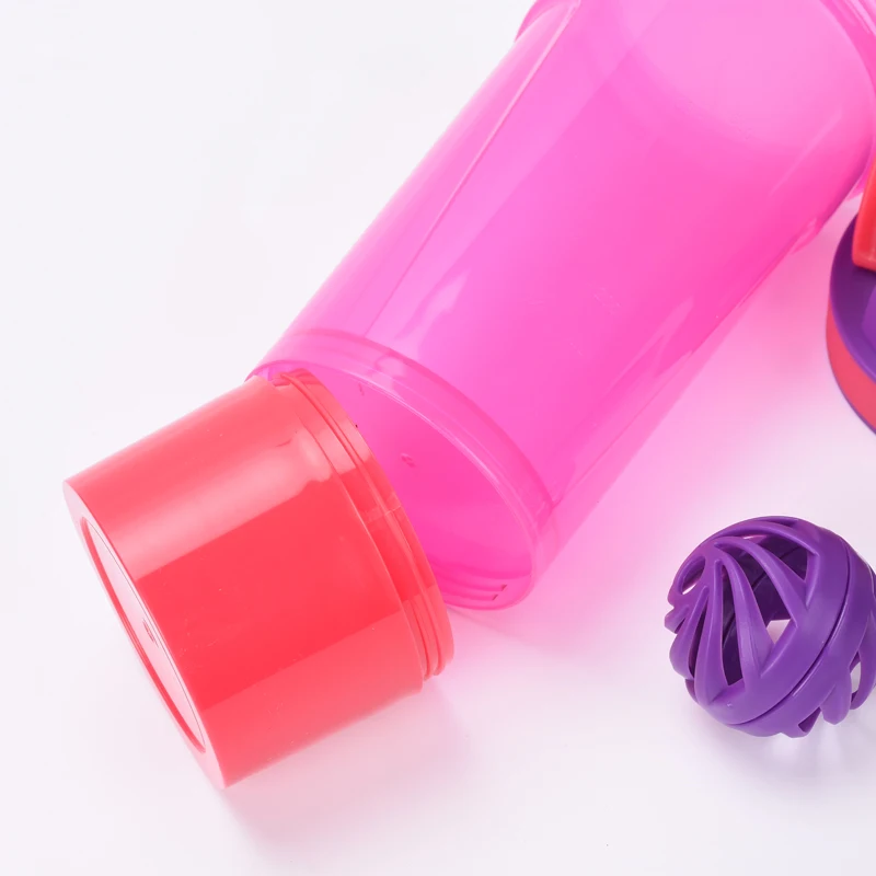 Shaker Outdoor Travel Portable Drinkware Tritan Plastic Whey Protein Powder Sport Shaker Bottle For Water Bottles With Straw