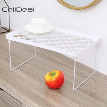 

1Pc Multipurpose Kitchen Storage Rack Plastic Foldable Condiment Household Shelf Rack Kitchen Bathroom Simple Practical Tool