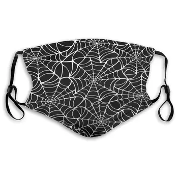 

Spider Web Black Mouth Mask Face Mask For Men And Women Anti Pollution Half Face Mask Washable Reusable Muffle Mask For Running