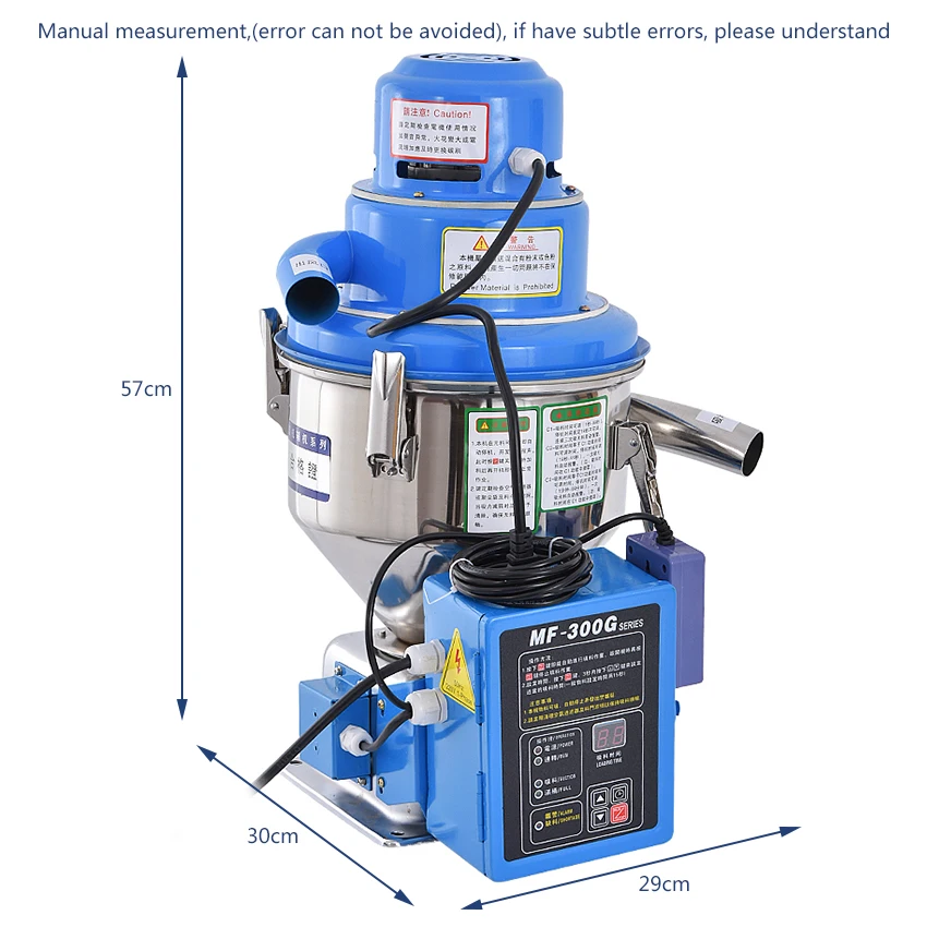 MF-300G Automatic Vacuum Feeding Machine Injection Molding Machine Stand Alone Type Plastic Particle Suction Feeder Machine